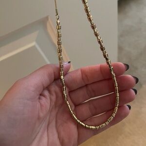 LOFT Gold Beaded Women's Necklace - Elegant Minimalist Style